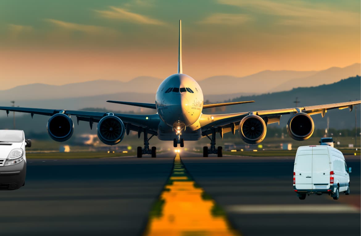 Ekspress çözümler minivan havayolu ile acil yüklerin hızlı ve güvenilir uluslararası taşımacılığı